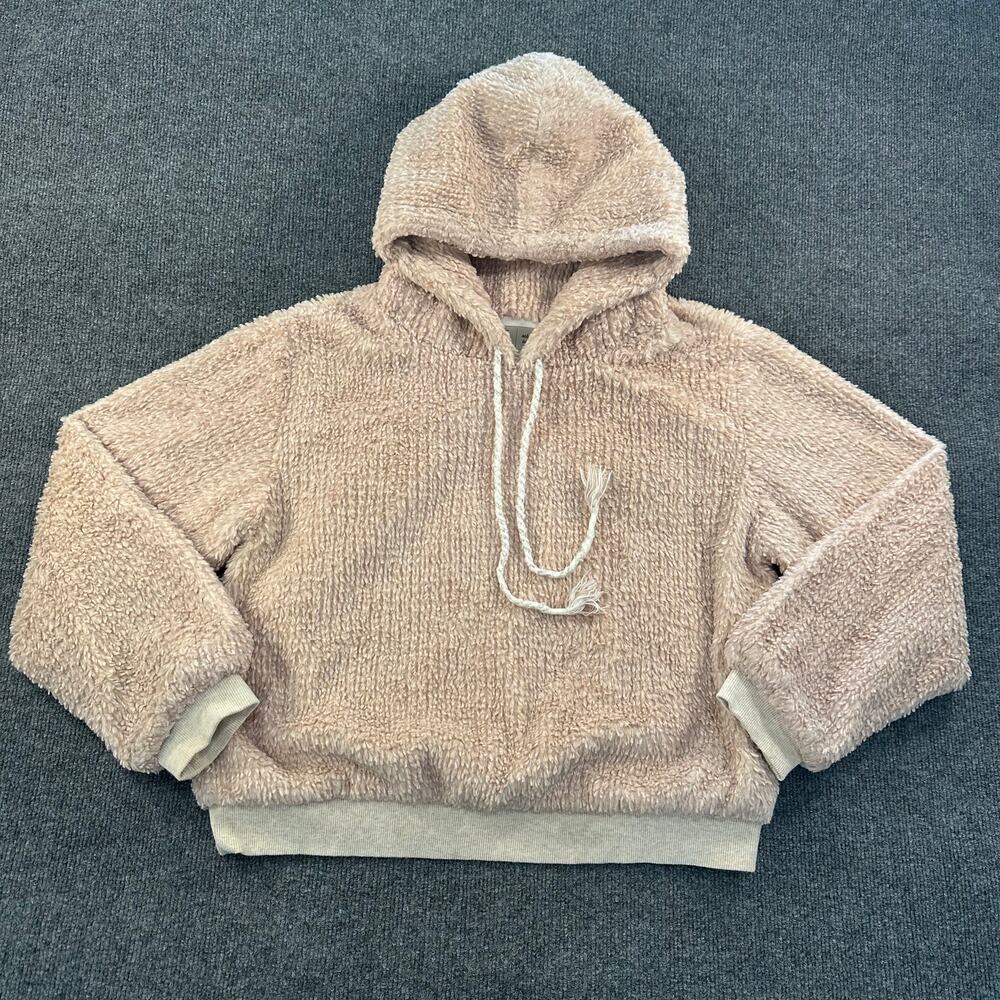 Saturday Sunday Women's Nanette Sherpa Hoodie Thick Sweatshirt Anthropologie S
